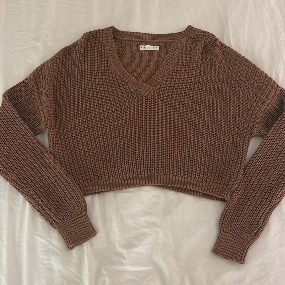 Aeropostale Brown Knit Sweater